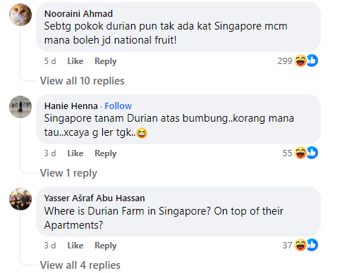 Durian Buah Kebangsaan Singapura