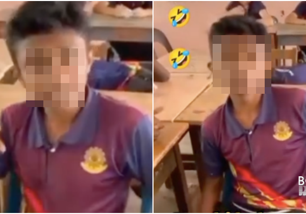 Pelajar Biadab dengan Guru