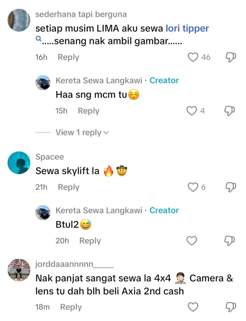 Pemilik kereta sewa beri teguran