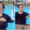 Lelaki mandi kolam ditegur wanita
