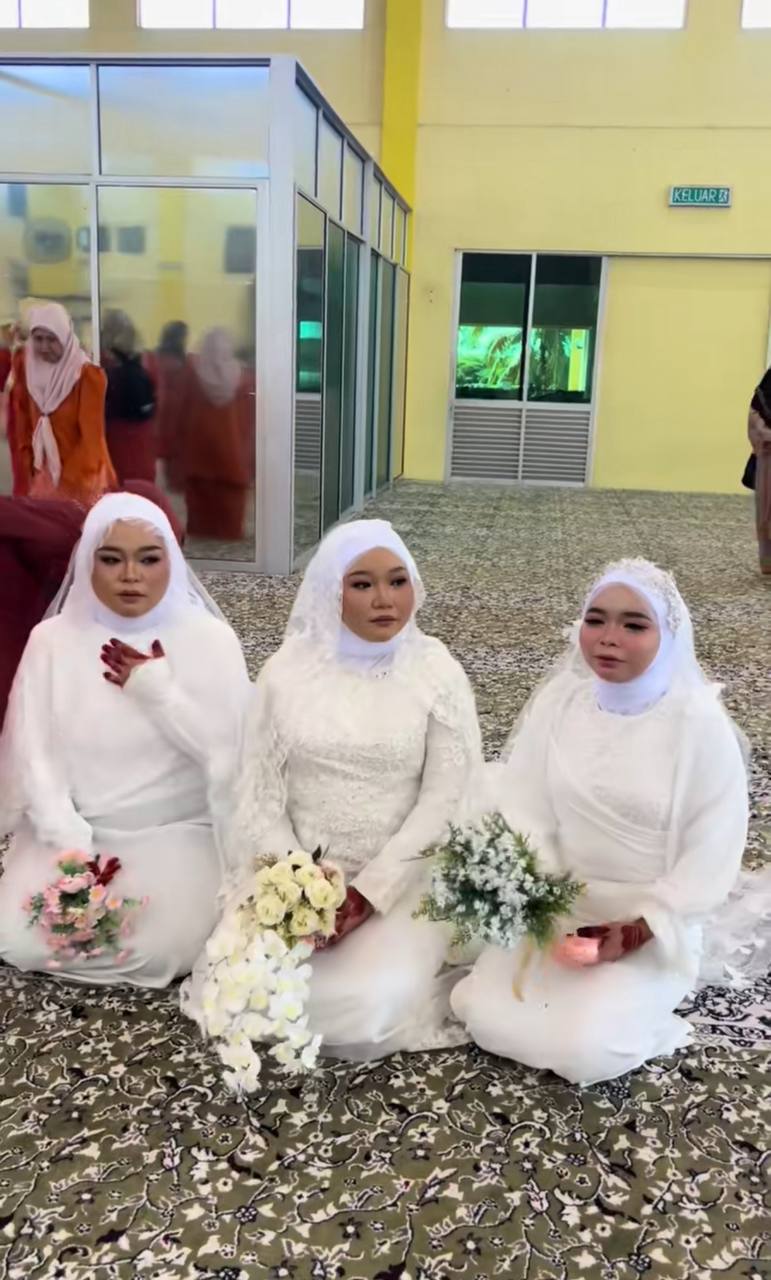 Tiga beradik nikahi tiga lelaki bersaudara