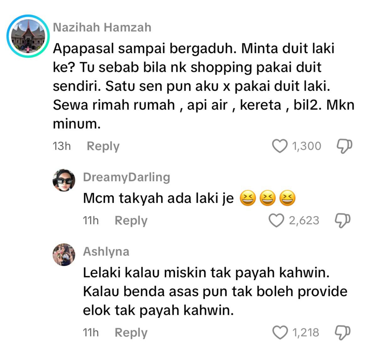 Suami gaduh dengan isteri dalam pasar raya