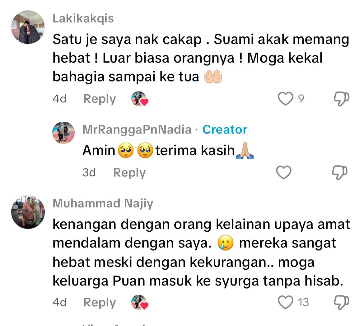 Isteri setia teman suami OKU cacat penglihatan