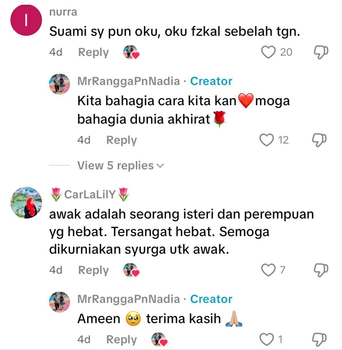 Isteri setia teman suami OKU cacat penglihatan