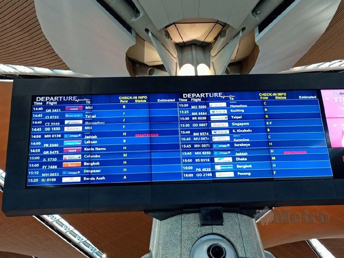 Jemaah umrah terkanda di KLIA