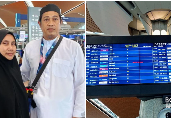 Jemaah umrah terkanda di KLIA
