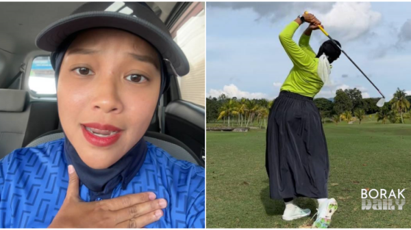 Tak boleh main golf kerana skirt panjang
