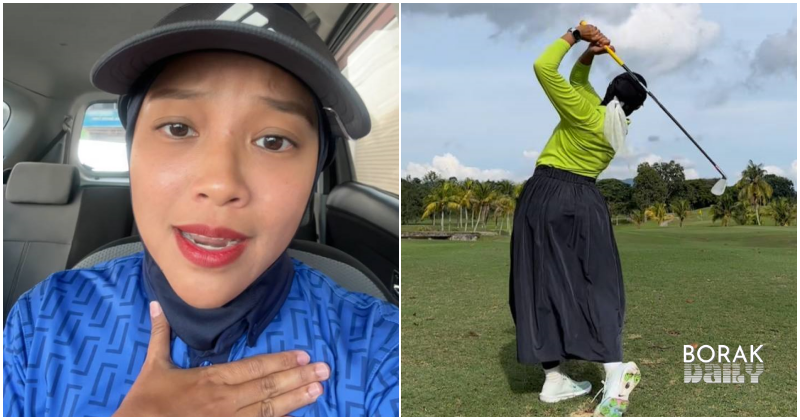 Tak boleh main golf kerana skirt panjang