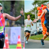 Tamatkan larian dengan selipar Jepun