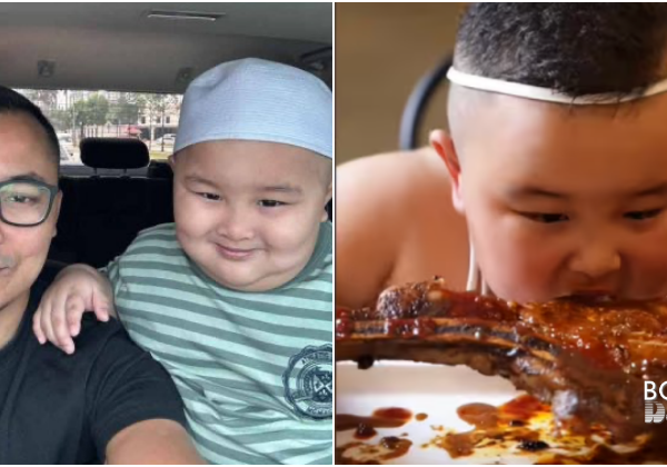 Bapa Abang Aji Nafi Anak Makan Berlebihan