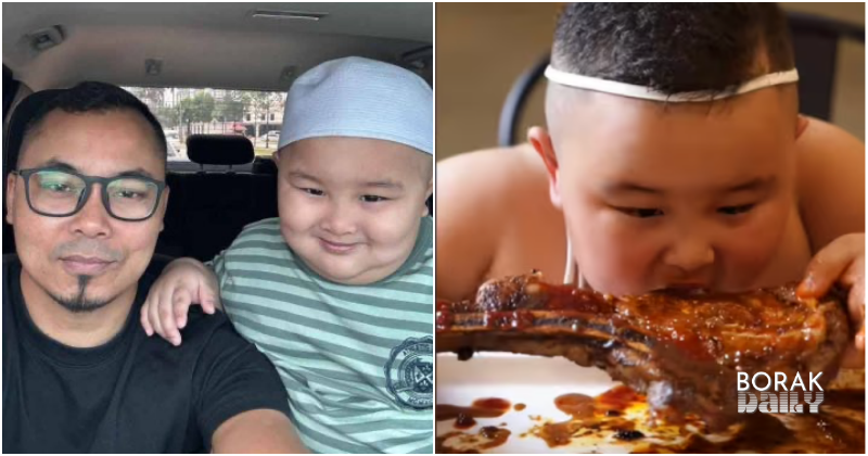 Bapa Abang Aji Nafi Anak Makan Berlebihan