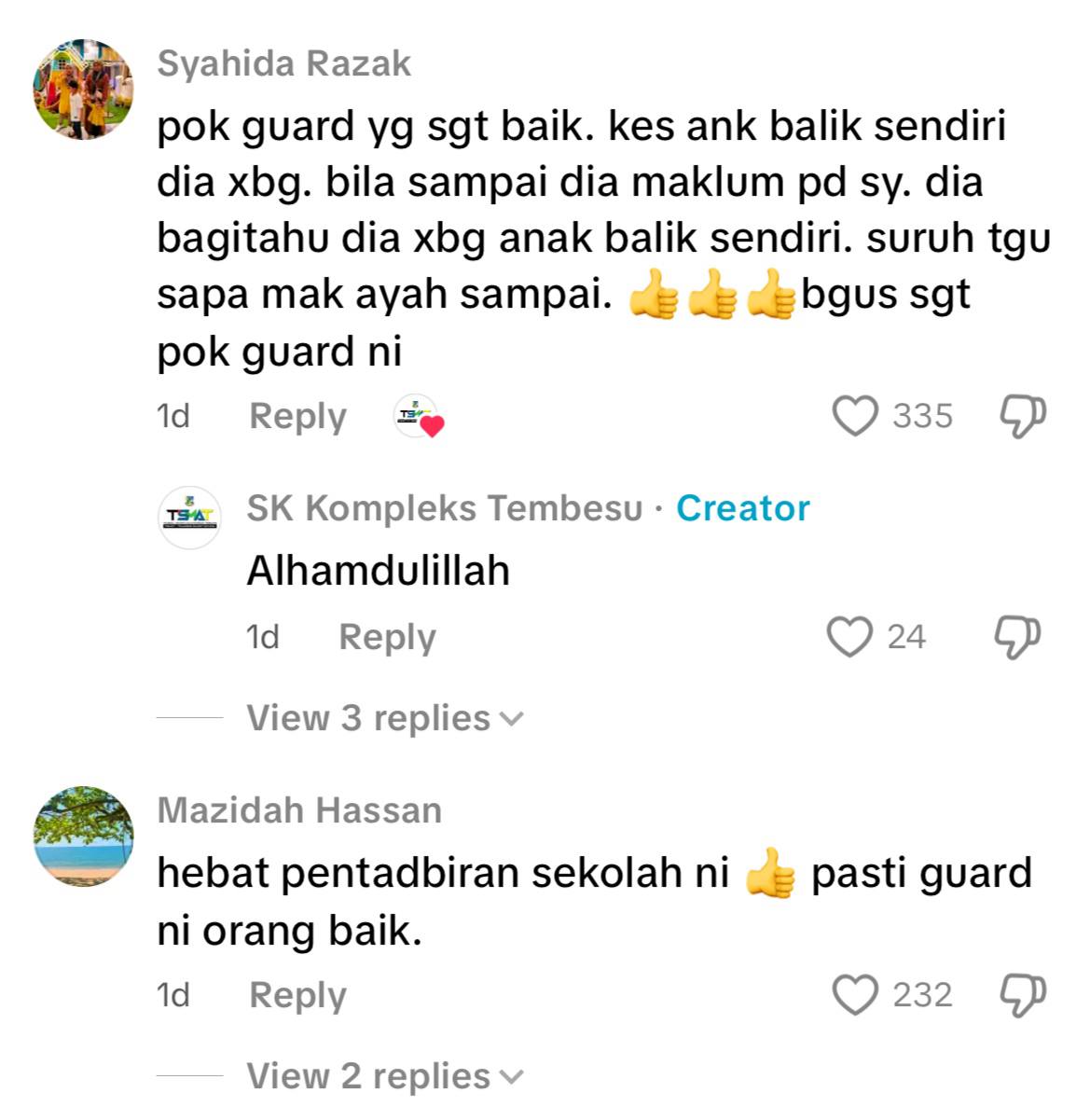Sambut hari perpisahan pengawal keselamatan