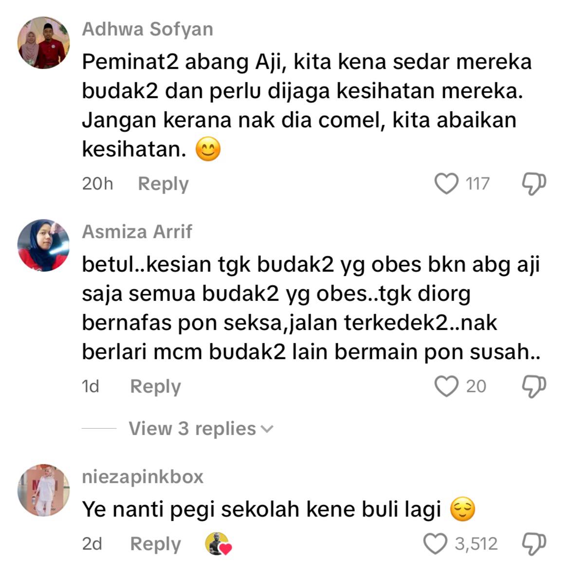 Bapa Abang Aji ditegur 
