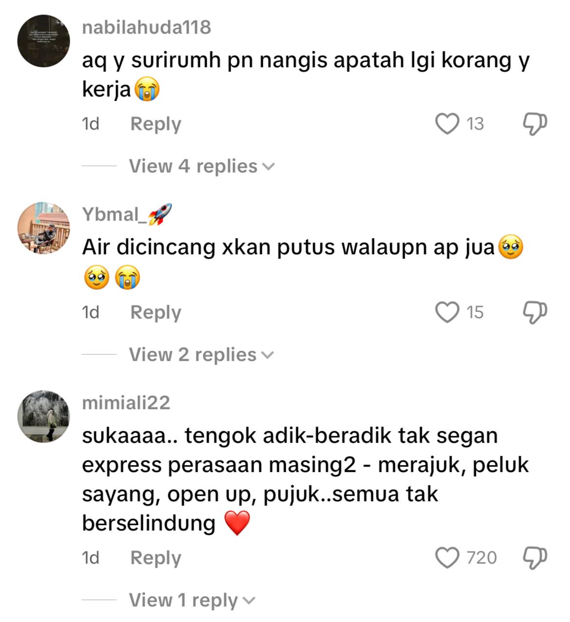 Sedih orang terakhir dipeluk