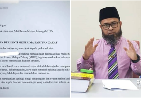 Wanita Serah Semula Bantuan Zakat