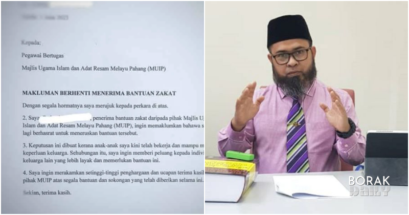Wanita Serah Semula Bantuan Zakat