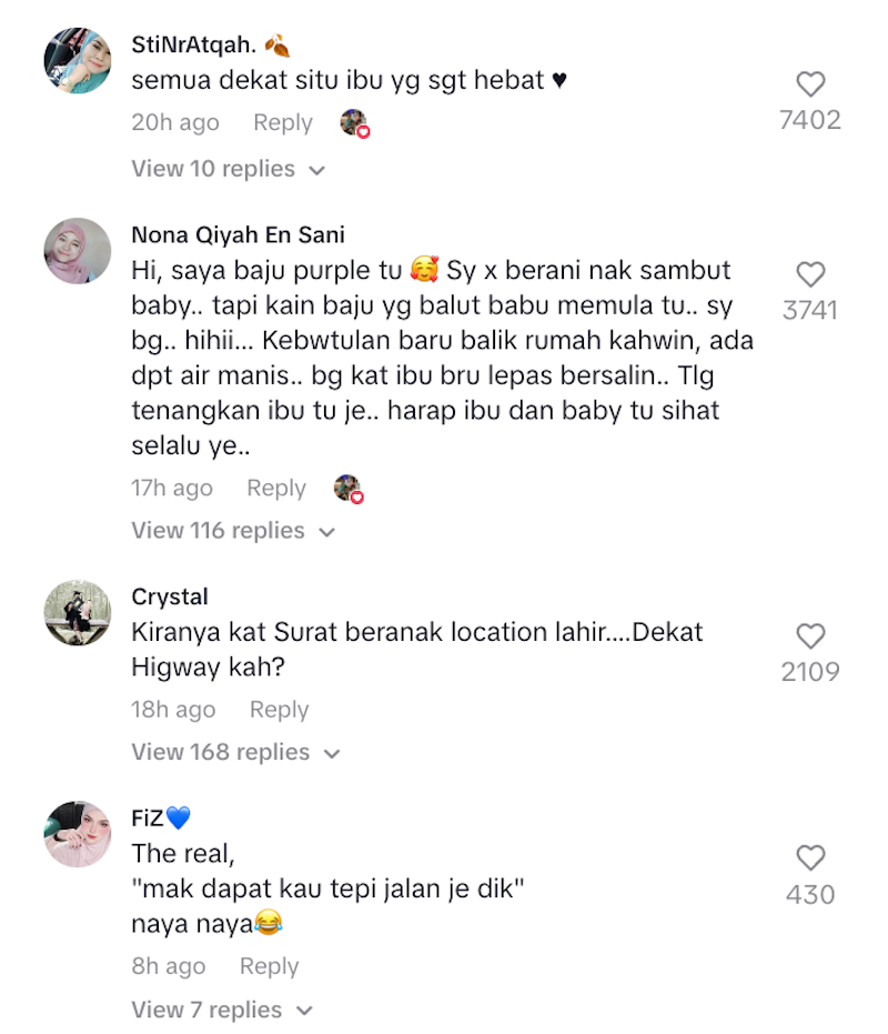 bersalin tepi jalan