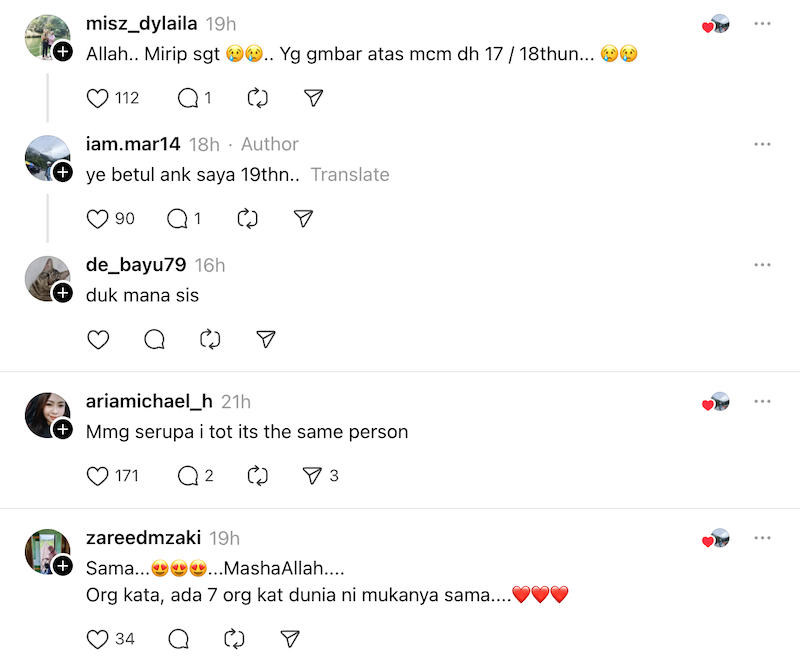 mirip arwah Zara Qairina