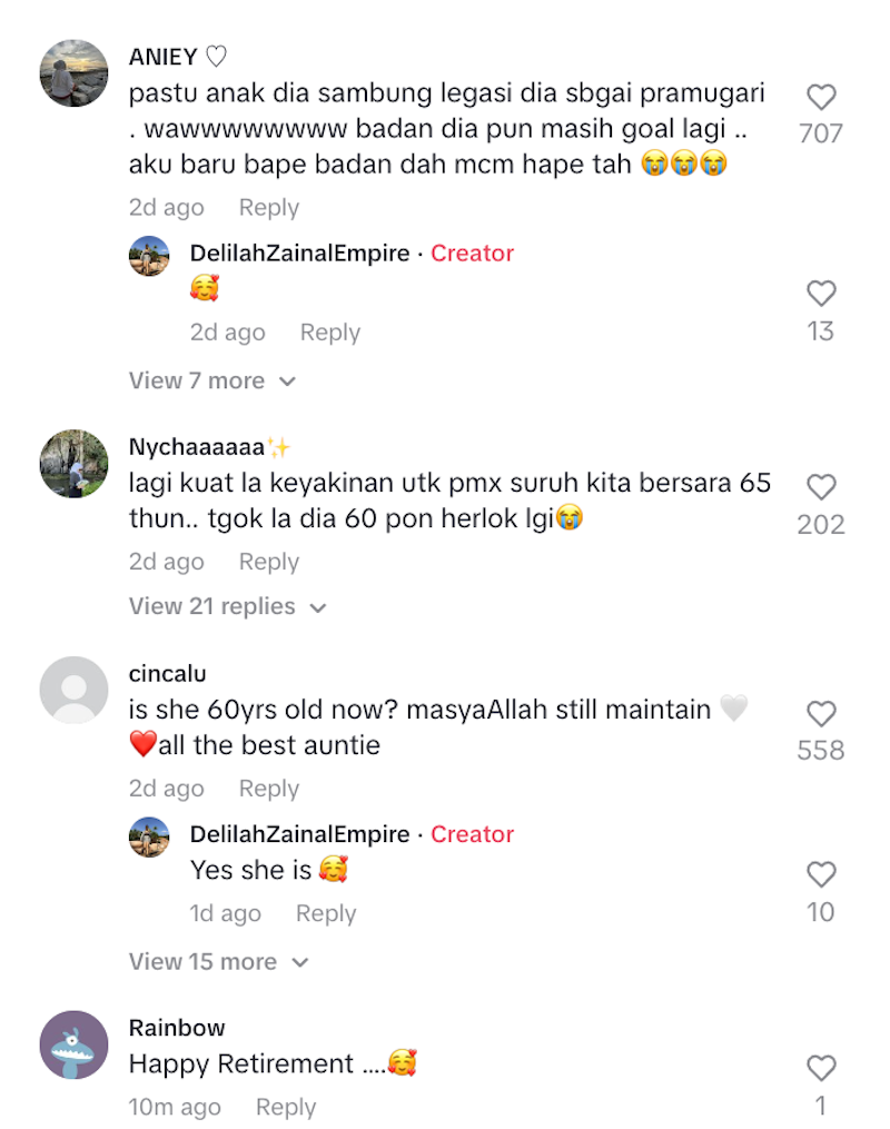 Pramugari MAS bersara