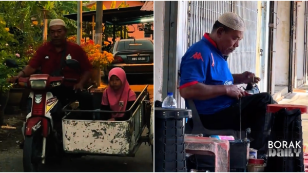 Bapa OKU Ambil Upah Baiki Kasut