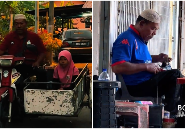 Bapa OKU Ambil Upah Baiki Kasut