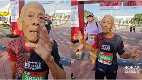 Lelaki Warga Emas Berjaya Tamatkan Larian 10KM