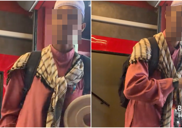 Wanita Dedah Dimarahi Peminta Derma