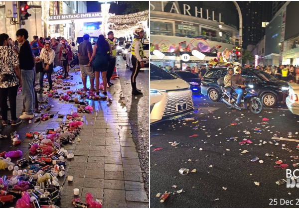 Sambutan Ambang Krismas Dipenuhi Sampah