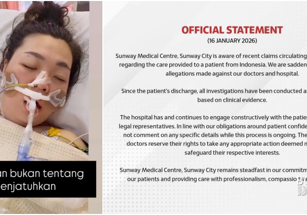 Sunway Medical Centre Nafi Dakwaan Wanita Indonesia