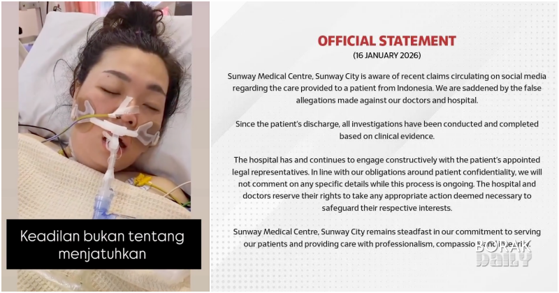 Sunway Medical Centre Nafi Dakwaan Wanita Indonesia