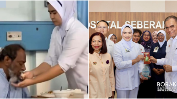 Jururawat Melayu Suap Pesakit Warga Emas India