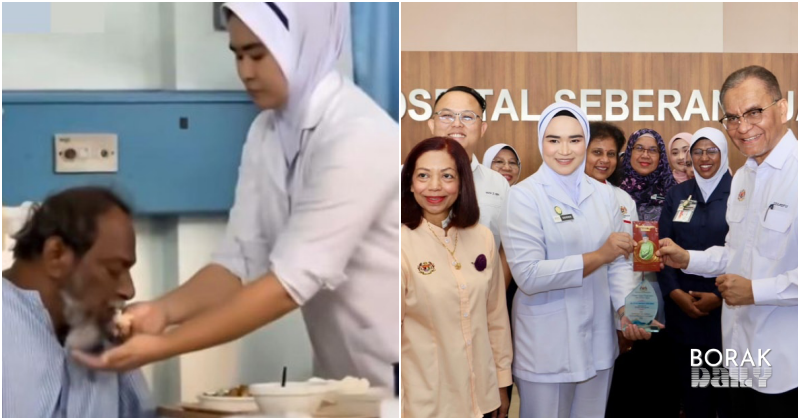 Jururawat Melayu Suap Pesakit Warga Emas India