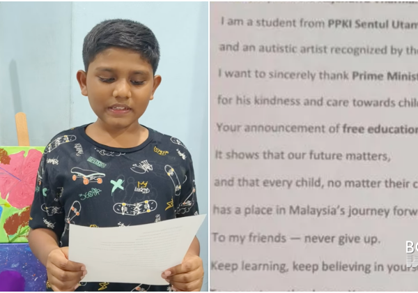 Pelajar Autisme Hargai Pendidikan Percuma