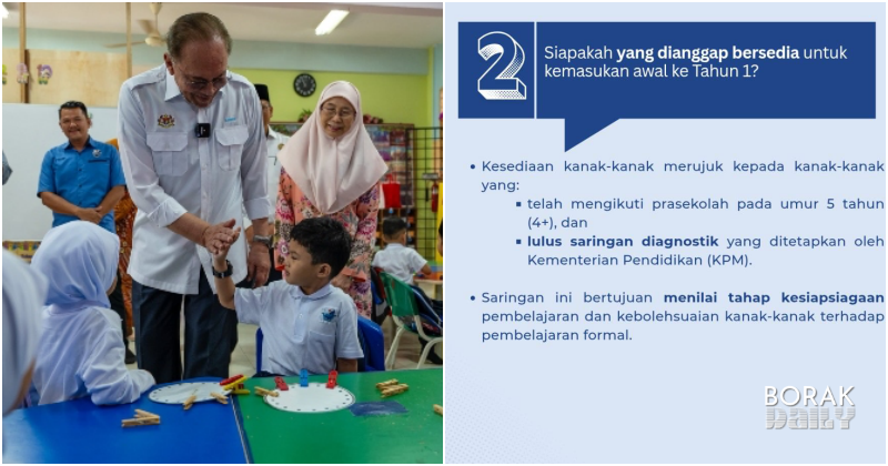 Murid Enam Tahun Masuk Darjah 1