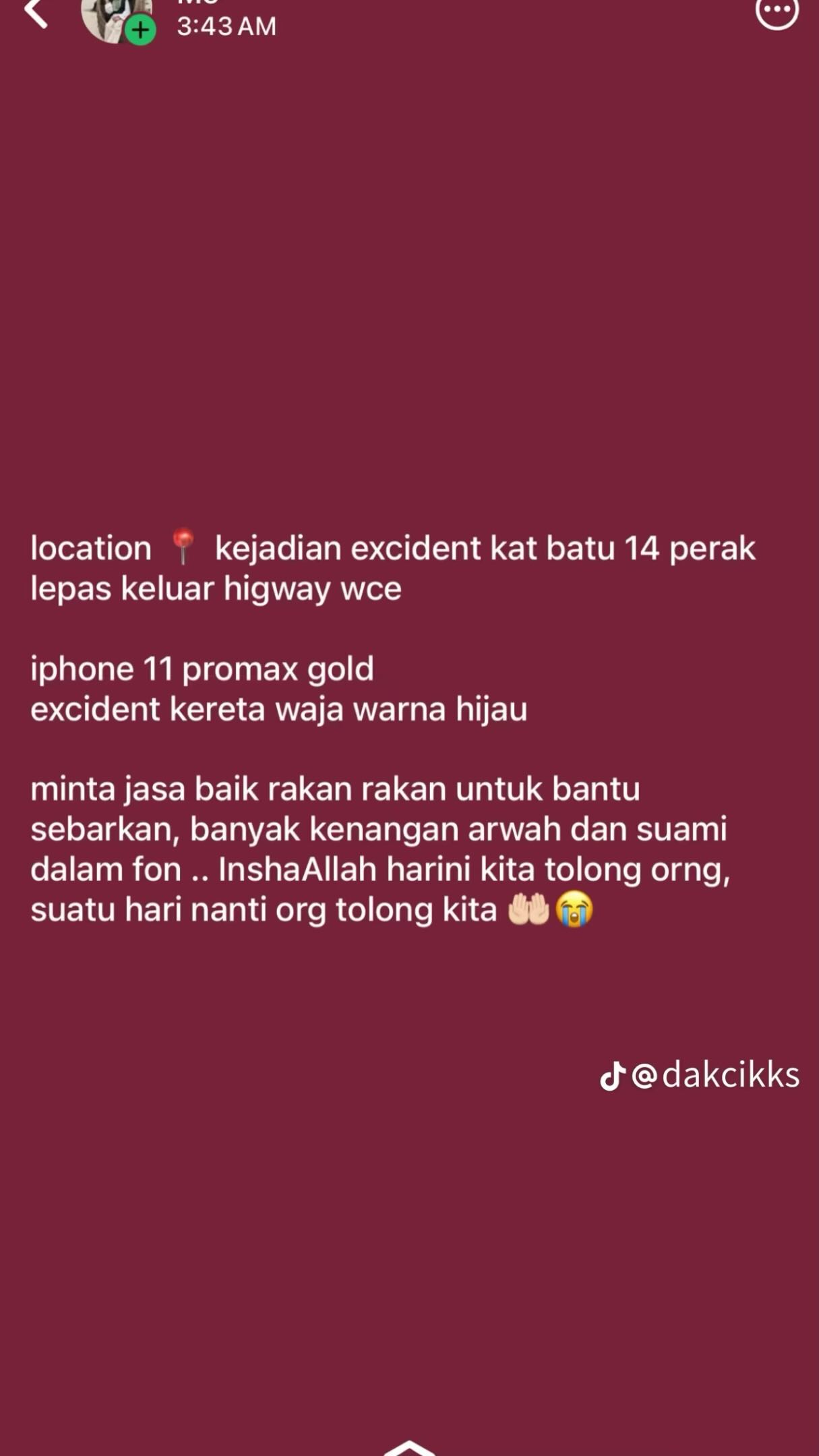 Suami rayu pulangkan iPhone