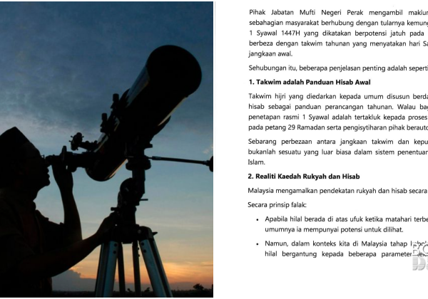 Mufti Perak Nasihat Jangan Buat Spekulasi