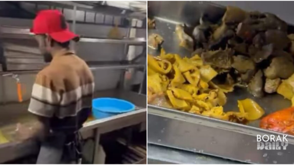 Lebihan Makanan Dibasuh Untuk Haiwan