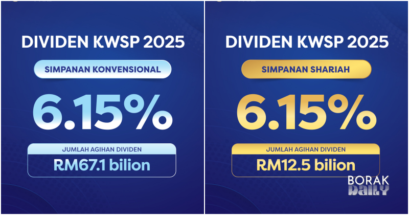 KWSP Umum Dividen 6.15 Peratus Untuk Simpanan Konvensional, Syariah