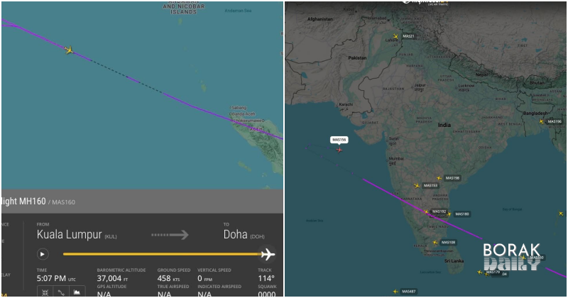 MH156 Berpatah Balik