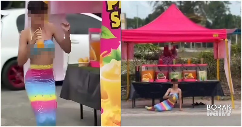 Lelaki Jadi Duyung Promosi Air Balang Ditahan