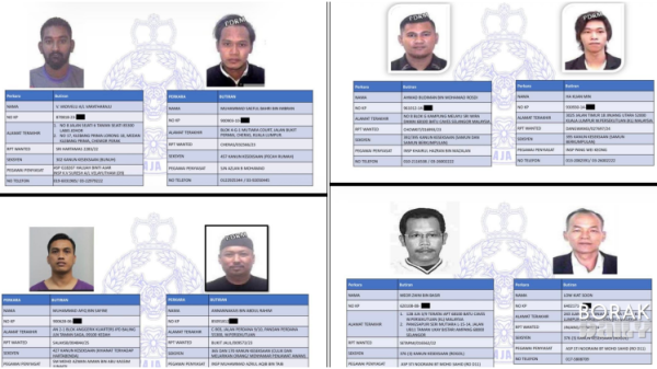 36 Individu Kini Diburu Polis