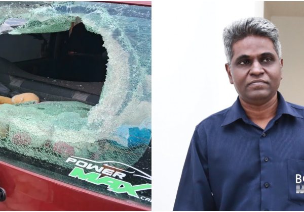 Tiga Lelaki Bertopeng Didakwa Serang Cikgu Chandra