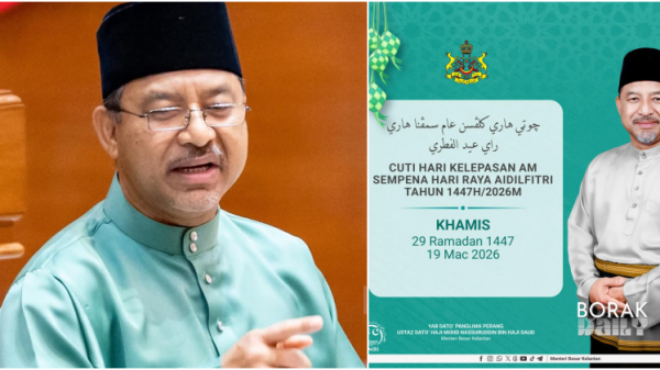 MB Kelantan Umum 19 Mac Cuti