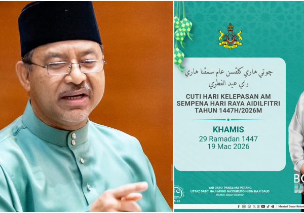 MB Kelantan Umum 19 Mac Cuti